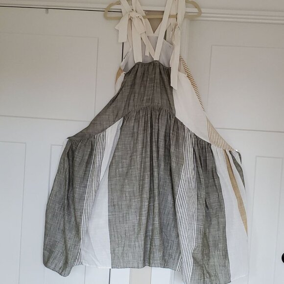 Free People Ivory Open Back Wide Floppy Sundress. Size XS - Picture 2 of 12